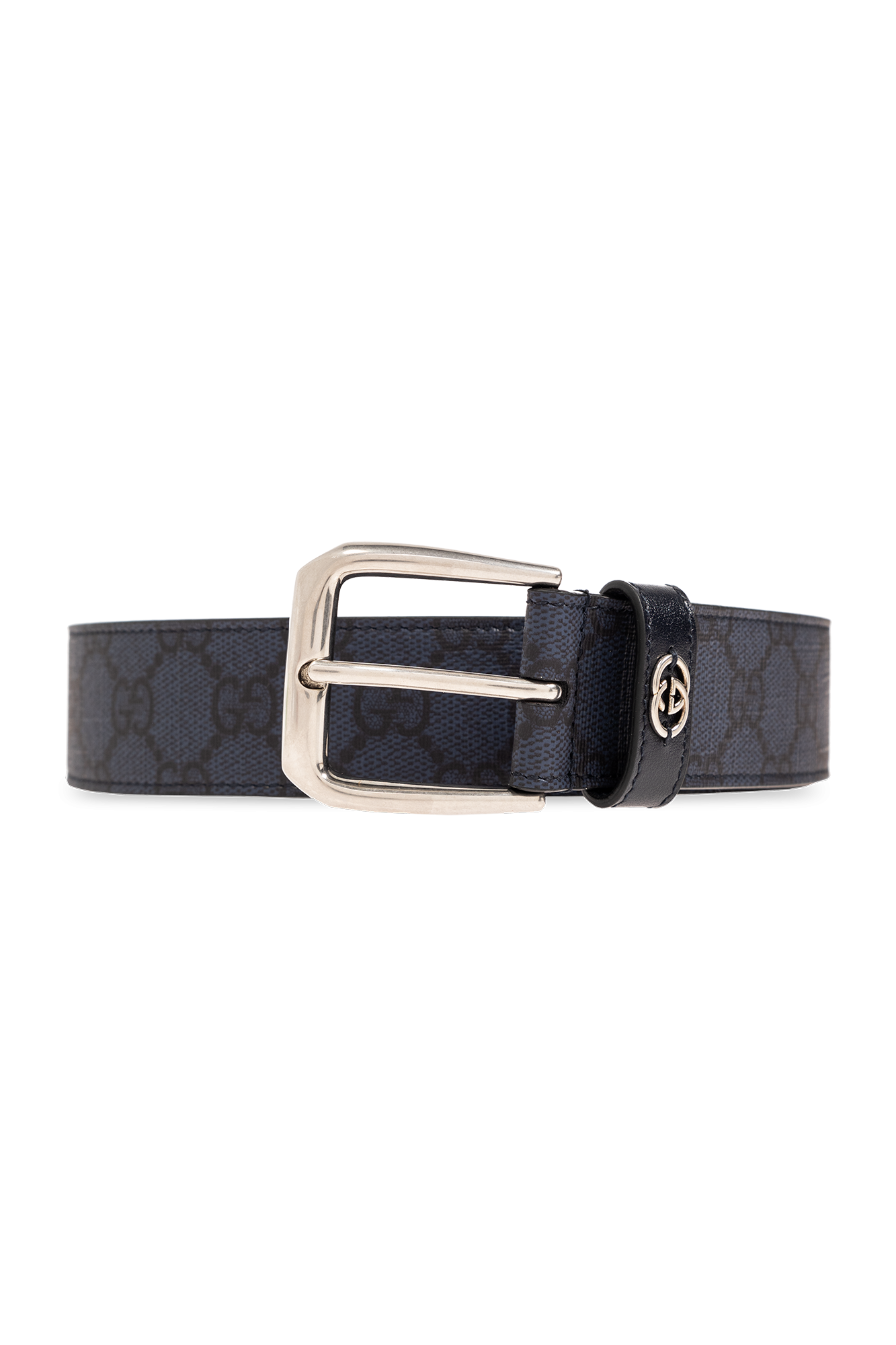 Navy blue Monogrammed belt Gucci - GenesinlifeShops Germany